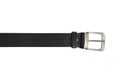 Black leather belt isolated on white background Royalty Free Stock Photo