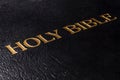 Black leather bible Royalty Free Stock Photo