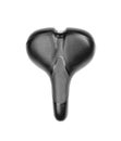 Black leather bicycle saddle Royalty Free Stock Photo