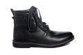 Black leather boot Royalty Free Stock Photo