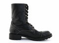 Black leather boot Royalty Free Stock Photo