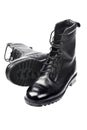 Black Leather Boots Royalty Free Stock Photo