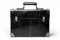 Black leather briefcase on white background. Neural network AI generated Royalty Free Stock Photo