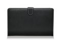 Black Leather case for laptop and tablet Royalty Free Stock Photo
