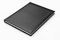 Black Leather case notebook isolated