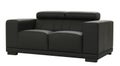 Black leather couch Royalty Free Stock Photo