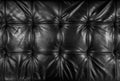 Black leather cushion Royalty Free Stock Photo