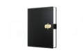 Black Leather Diary On White Royalty Free Stock Photo