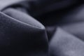 Black leather fabric textile material texture macro Royalty Free Stock Photo