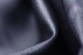 Black leather fabric textile material texture macro Royalty Free Stock Photo