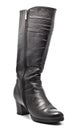 Black Leather Female Boots Royalty Free Stock Photo