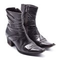 Black Leather Female Boots Royalty Free Stock Photo