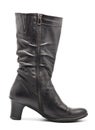 Black Leather Female Boots Royalty Free Stock Photo