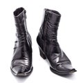 Black Leather Female Boots Royalty Free Stock Photo