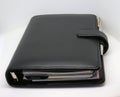 Black Leather Filofax with stitched edges