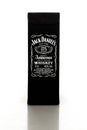 Black Leather Gift Box with Jack Daniels Whiskey Bottle 70cl Inside