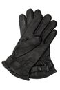 Black leather gloves Royalty Free Stock Photo