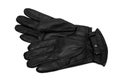 Black leather gloves Royalty Free Stock Photo