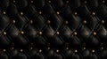 Black Leather with Golden Wire and Diamonds Seamless Pattern Bumped Background