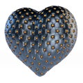 Black leather heart Royalty Free Stock Photo