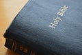 Black Leather Holy Bible Royalty Free Stock Photo