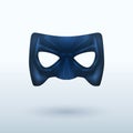 Black Leather Mask for Superhero. Royalty Free Stock Photo