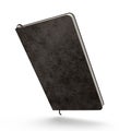 Black leather notebook