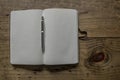 Black Leather Notebook Royalty Free Stock Photo