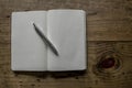 Black Leather Notebook Royalty Free Stock Photo