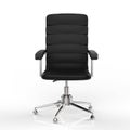 Black leather office chair