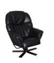 Black leather recliner