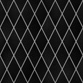 Black leather in rhombus pattern, Seamless wallpaper texture pattern background Royalty Free Stock Photo