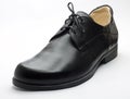 Black leather shoe Royalty Free Stock Photo