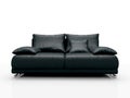 Black leather sofa Royalty Free Stock Photo