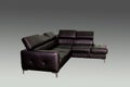 Black leather sofa for office Royalty Free Stock Photo