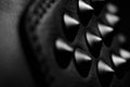 Black Leather Spikes Macro Royalty Free Stock Photo