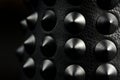 Black Leather Spikes on Shoes Royalty Free Stock Photo