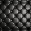 Black leather upholstery. Leather luxury background with stitching