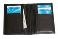 Black leather wallet Royalty Free Stock Photo