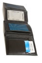 Black leather wallet Royalty Free Stock Photo