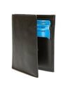 Black leather wallet Royalty Free Stock Photo