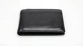 black leather wallet isolated Royalty Free Stock Photo