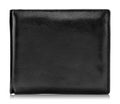 Black leather wallet isolated on white background. Leather purse for keep your money.  Clipping path Royalty Free Stock Photo