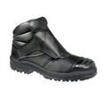 Black leather work boot