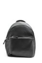 Black leatherette backpack