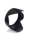 Black lens hood for the camera lens, on a white background Royalty Free Stock Photo