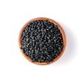 Black Lentils Maa de Daal, Black matpe beans, Black urad, urad whole. Lentils in Pottery