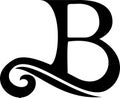 Black Letter B logo, vintage