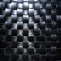 Black Light Mosaic-Like Background, Woven Mat, Crosshatched Shading, Texture Background Top View