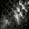 Black Light Mosaic-Like Background, Woven Mat, Crosshatched Shading, Texture Background Top View